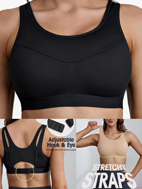 새로운 스타일의 와이어없고 가슴을 많이 감싸주는 강한 스포츠 브라