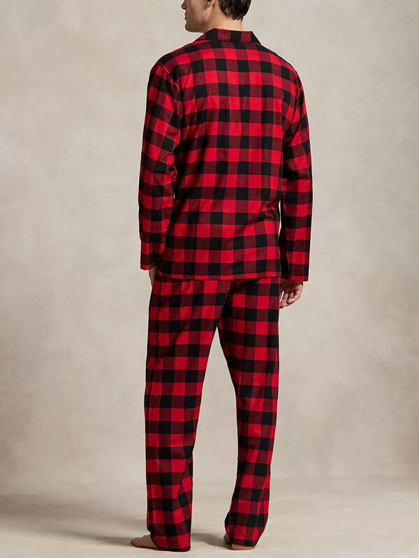 세이브돈(savdon),[세트] 폴로 랄츠 로렌 체크무늬 파자마 세트