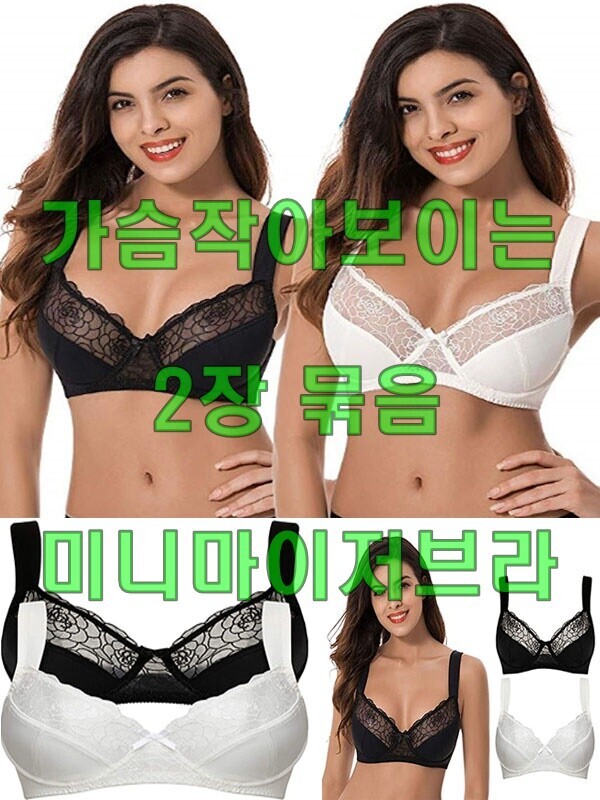 세이브돈(savdon),[33차 재입고/ 2장묶음]가슴작아지는브라 미니마이저 빅브라 C D E F G컵브라