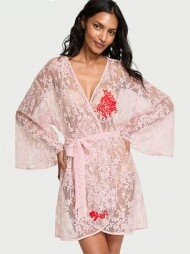 Victorias Secret Dare to Dream Lace Short Robe