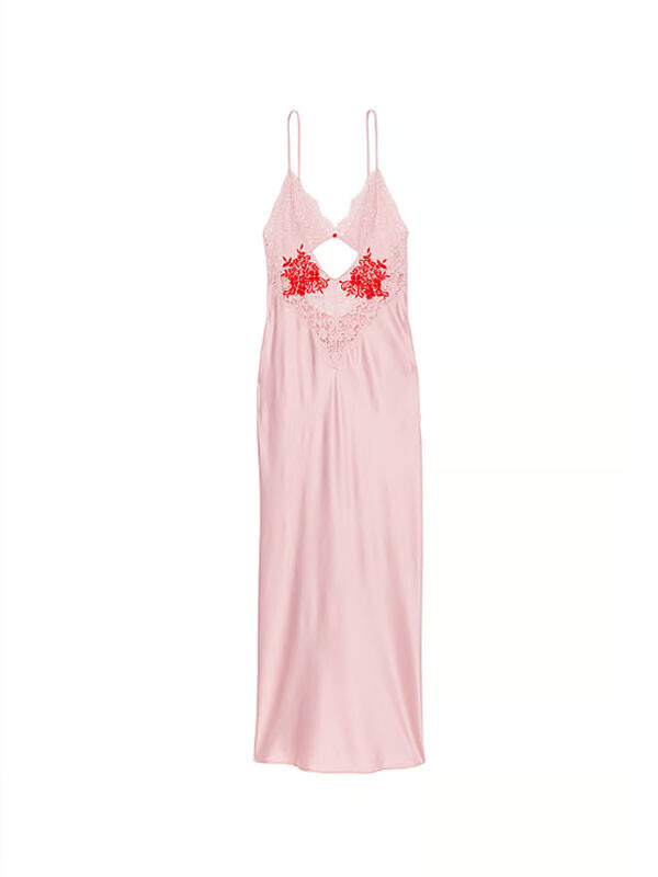 Victoria's Secret Dare to Dream Lace & Satin Long Slip