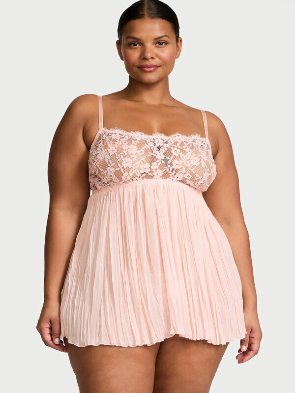 세이브돈(savdon),Victorias Secret Dare to Dream Lace Pleated Babydoll Set