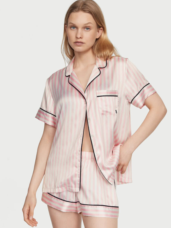 세이브돈(savdon),[세트] Victorias Secret Glazed Satin Short Pajama Set