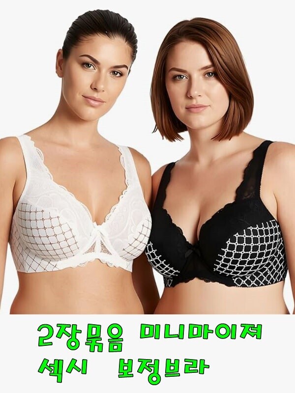 [39차 재입고/ 2장묶음]빅사이즈브라 보정브라 미니마이저브라 C컵 D컵 E컵 F컵 G컵