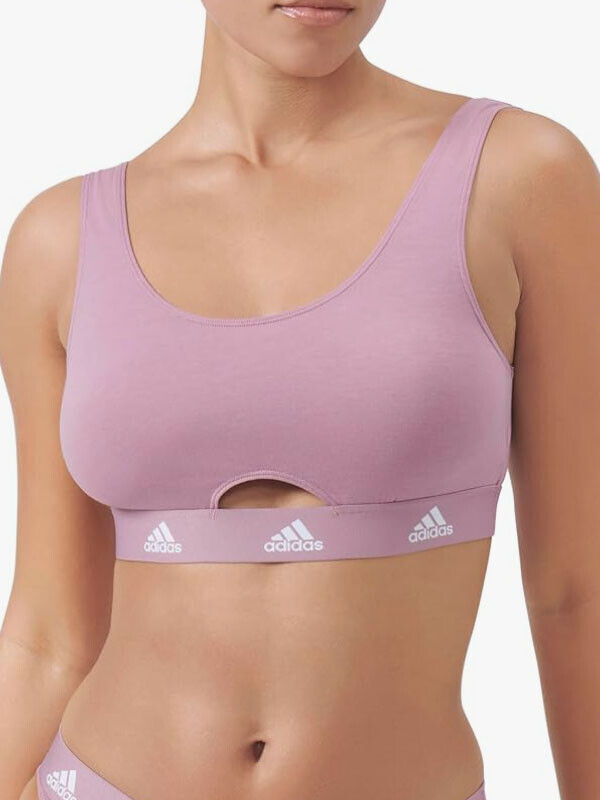 아디다스 면소재 빅사이즈 컵 브라렛