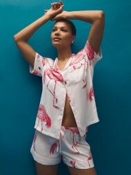 [세트] Victorias Secret Signature Satin Short Pajama Set