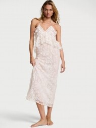 Victoria's Secret Lace Ruffled Maxi Slip