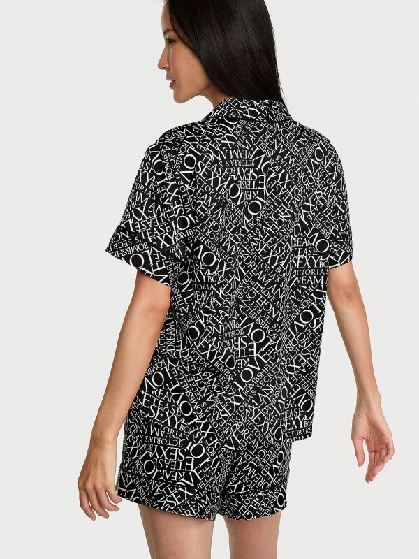 [세트] Victorias Secret Signature Satin Short Pajama Set