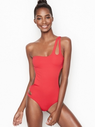 세이브돈(savdon),MISS BIKINI NEW! 7Sins Split One-shoulder One-piece