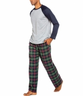 Ekouaer Pajama for Men Pajama and Pants Sleepwear with Pocket Pjs Set