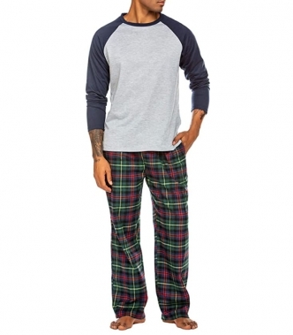 세이브돈(savdon),Ekouaer Pajama for Men Pajama and Pants Sleepwear with Pocket Pjs Set