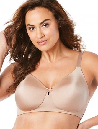 SD0703[100E컵]Comfort Choice Women's Plus Size Back-Smoothing Wireless T-Shirt Bra